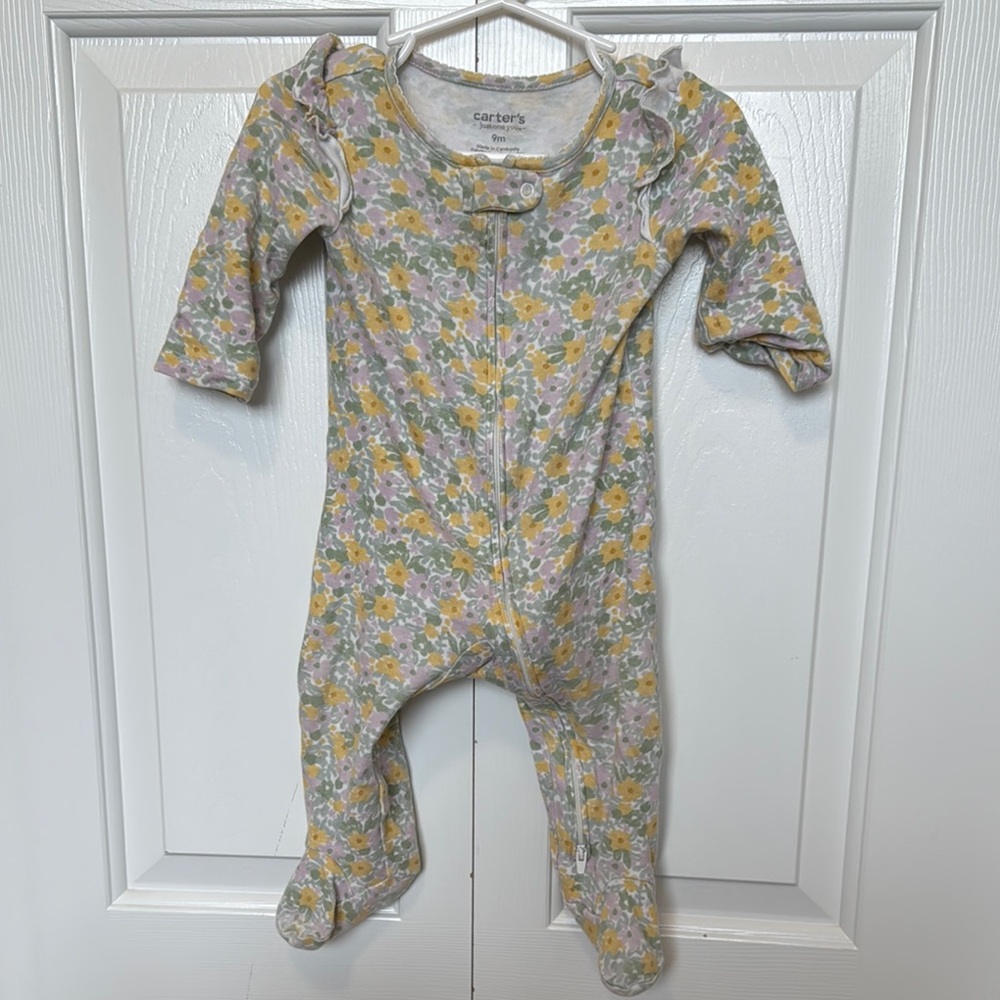 Carter's Floral Kids One Piece - Yellow